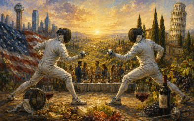 Da Dallas alla Toscana: Fencing & Fine Wine in pedana a Navacchio con Matteo Tagliariol