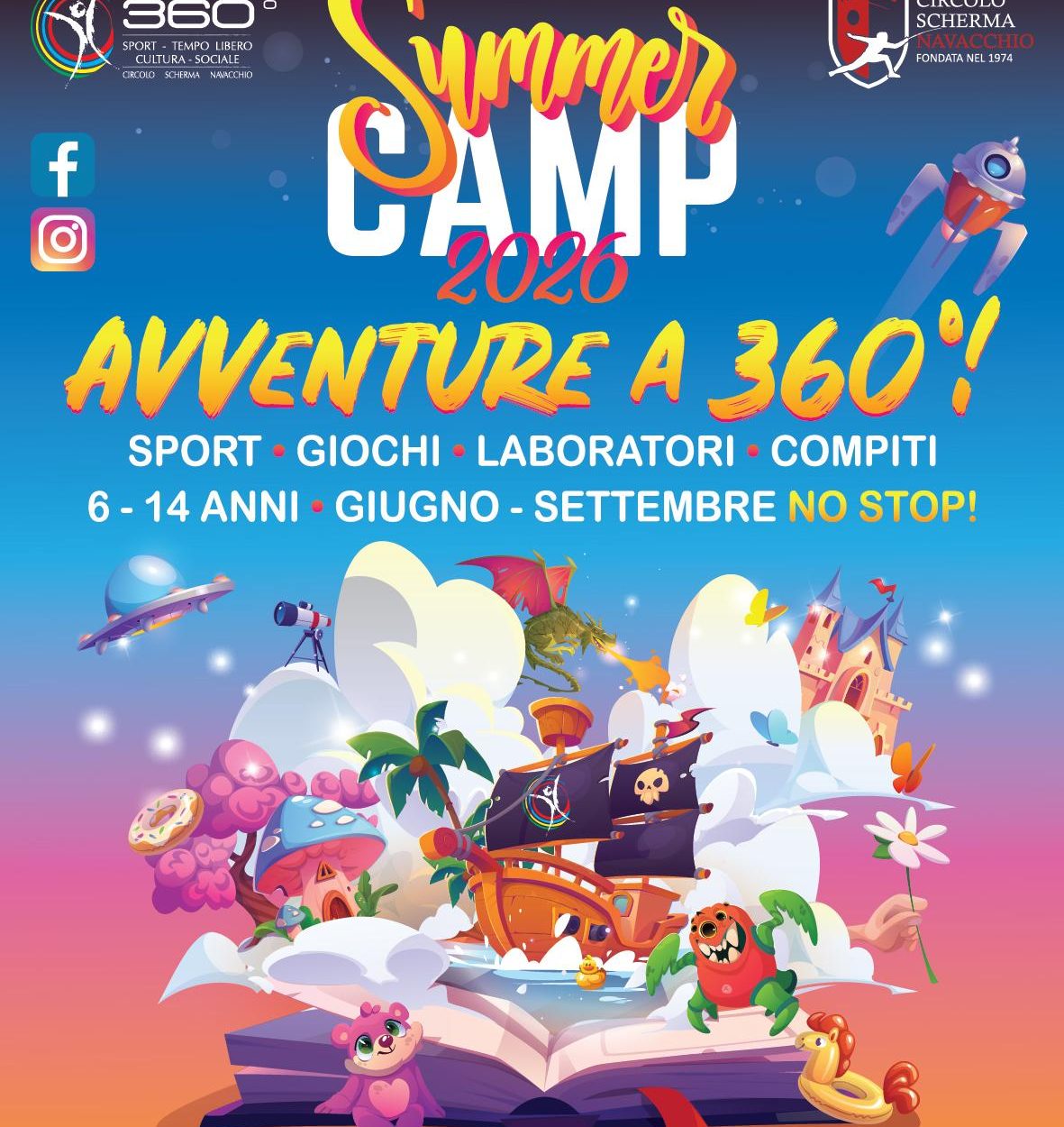 ☀️ SUMMER CAMP 2026 – ISCRIZIONI AL VIA! ☀️